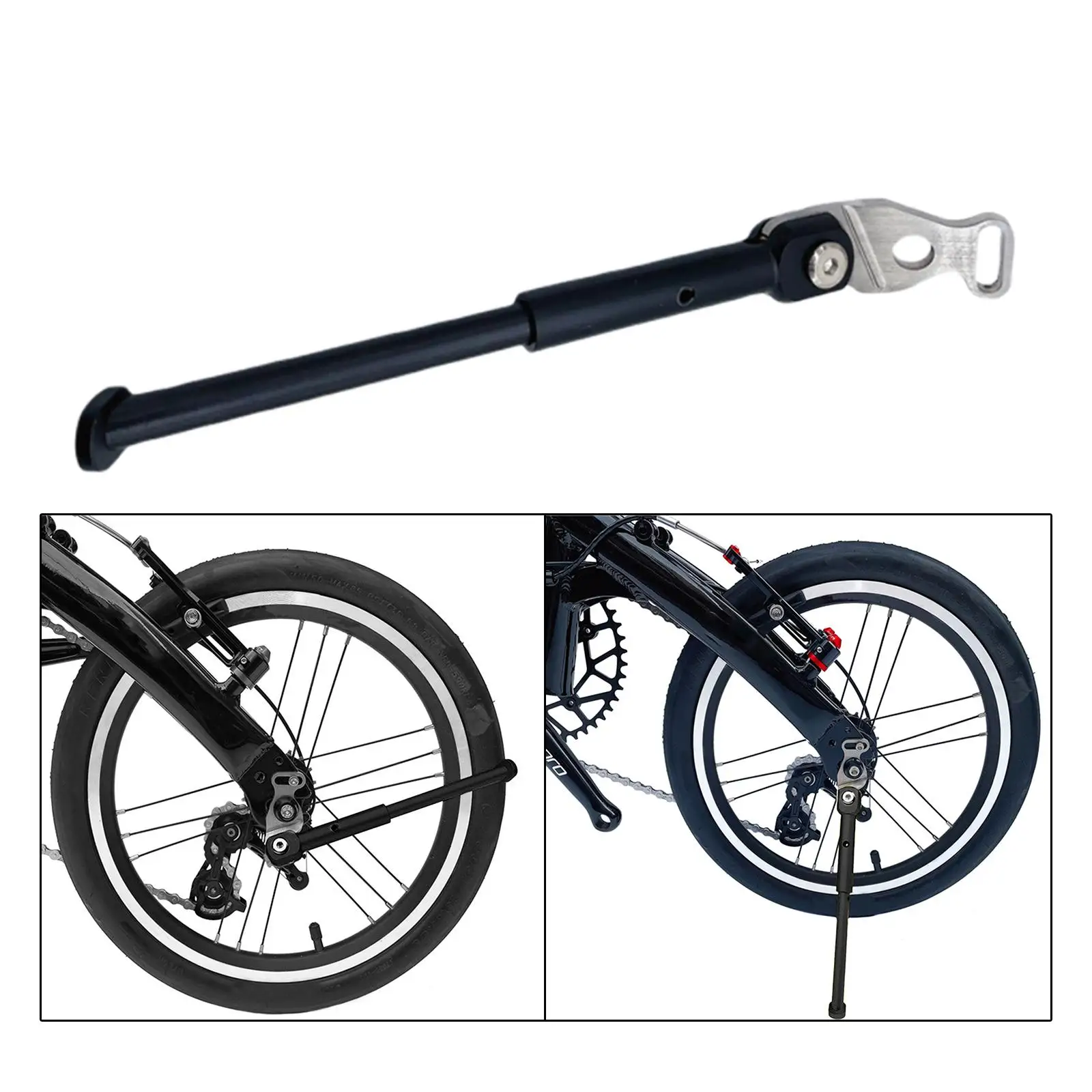 Lightweight Anti-slip Folding Bike Kickstand, Anti-rust, Rear Side 16 inch Bicycle Kick Stand, Resting Equipment