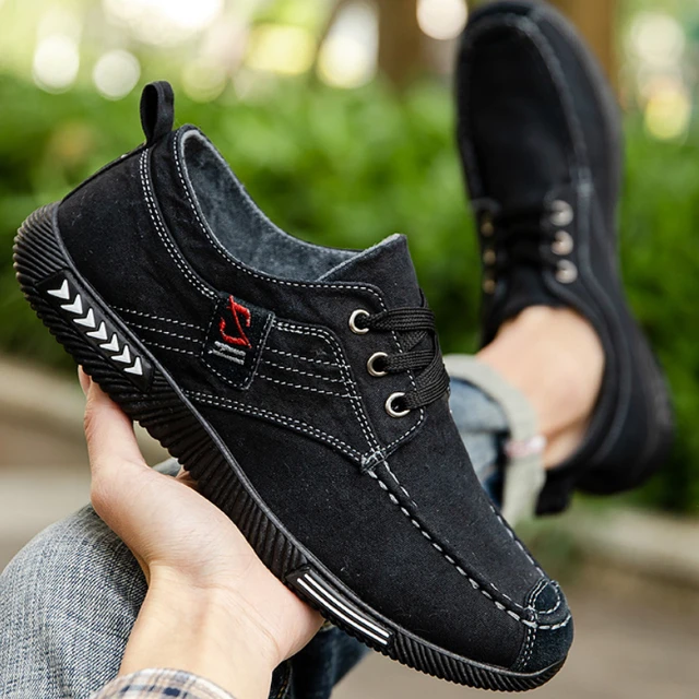Men's Shoes Canvas Breathable Summer New Men's Lightweight Soft Sole  Breathable Sliding Sleeve Walking Casual Shoes Large 40-47 - AliExpress