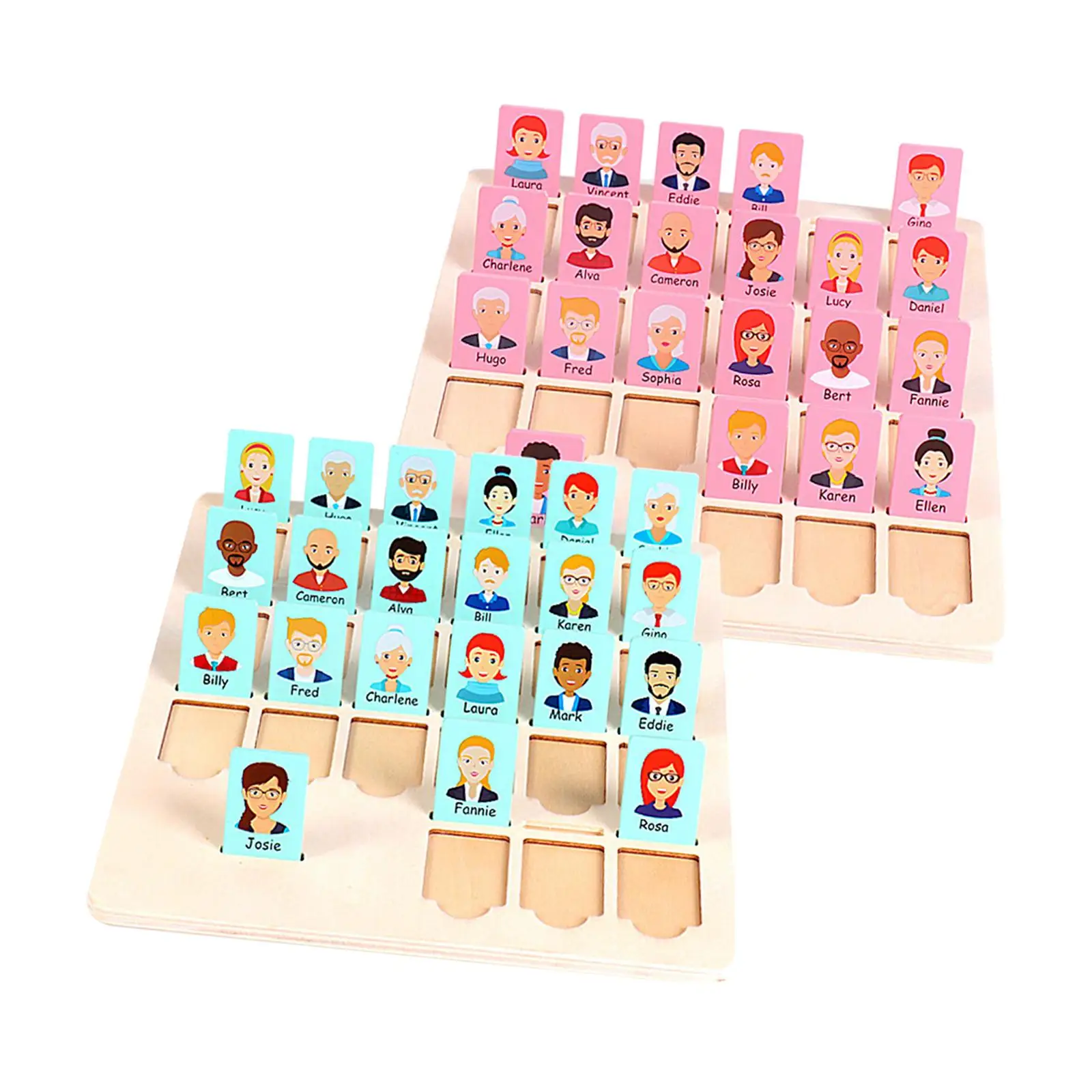 Family Guessing Game Who Classic Board toys Memory Games Learning Activities Puzzle toys Game Leisure Time Training