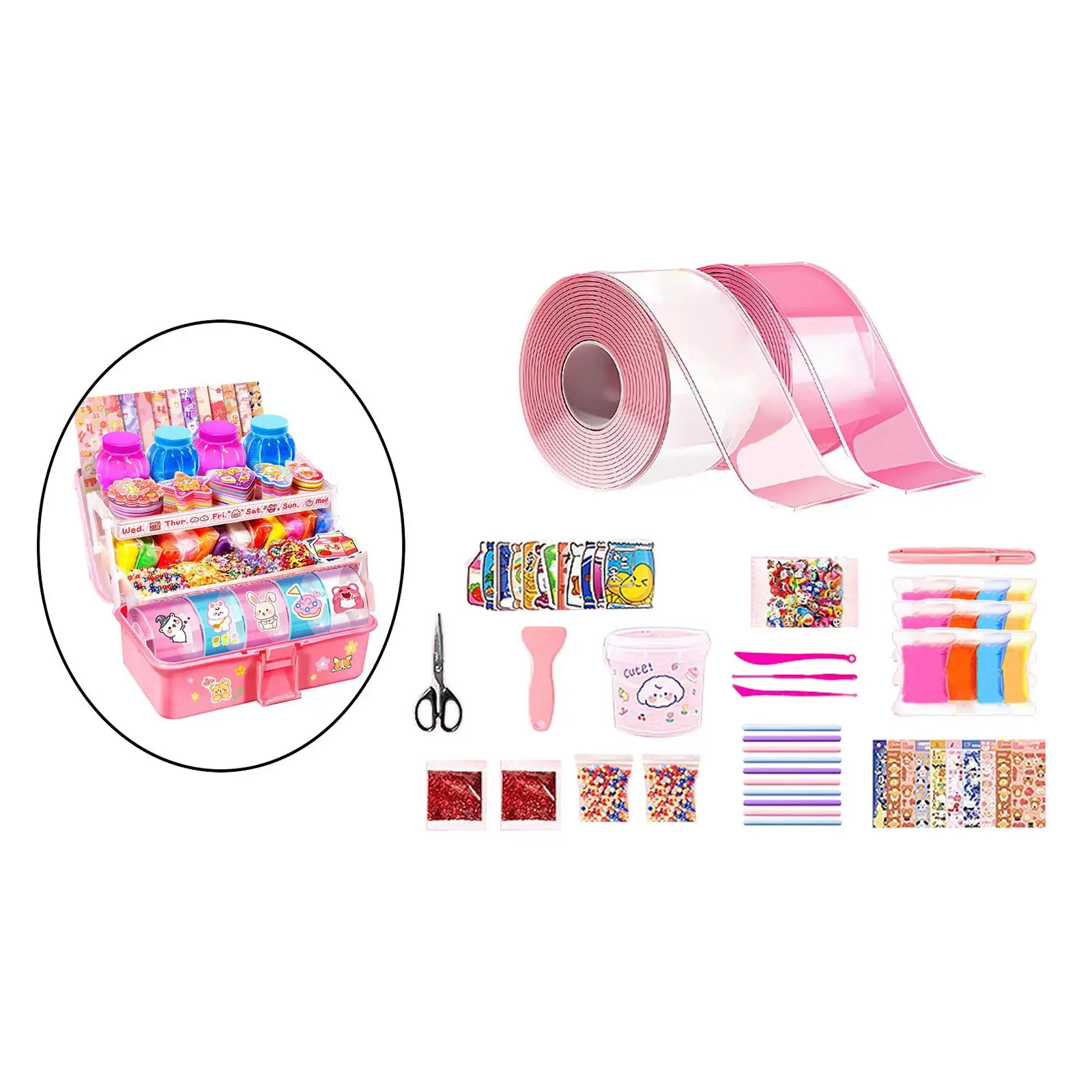 Nano Tape High Sticky for Classroom DIY Craft Educational Toy Blowing Bubble