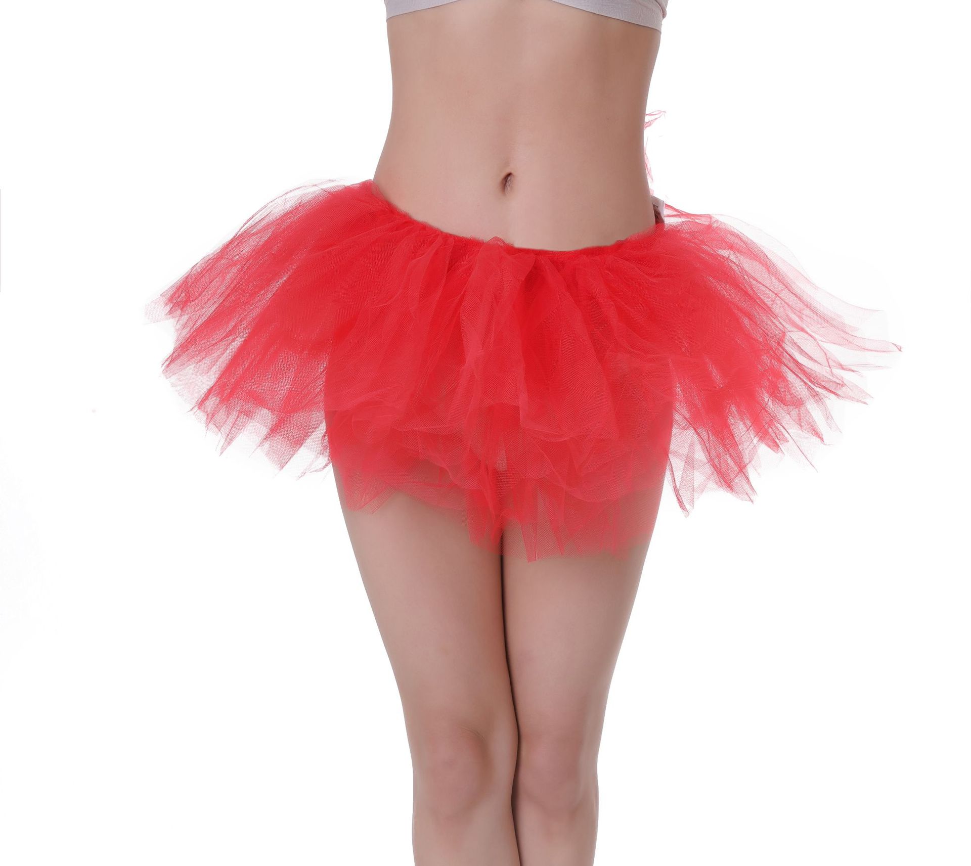 Sexy Layered Ruffle Pettiskirt para Mulheres, Mini