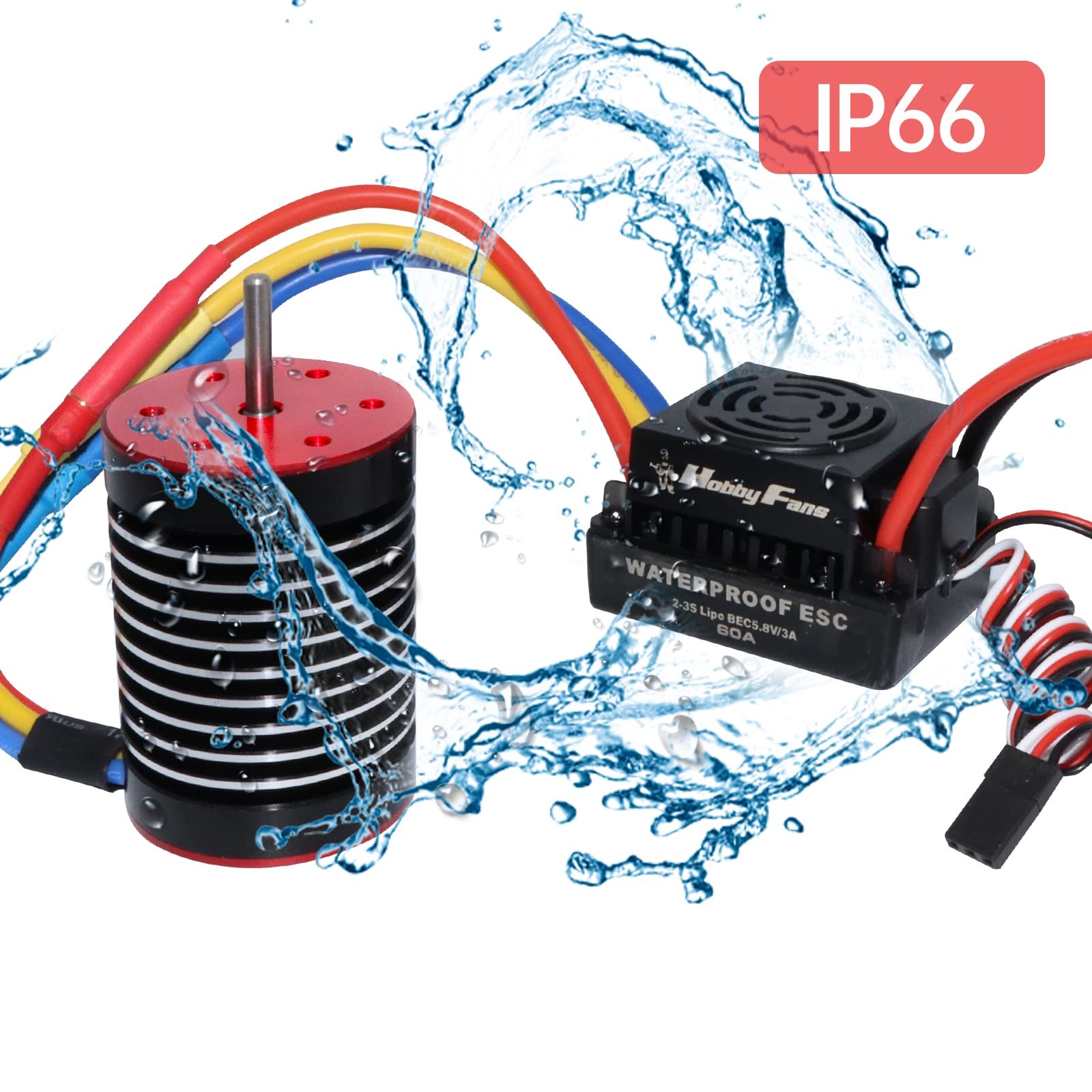 F540 4370KV/9T Waterproof Brushless 