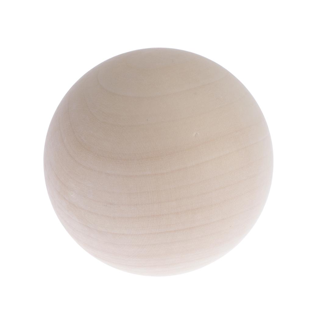  Natural Wood Balls Beads Hardwood Balls Solid Crafts Making