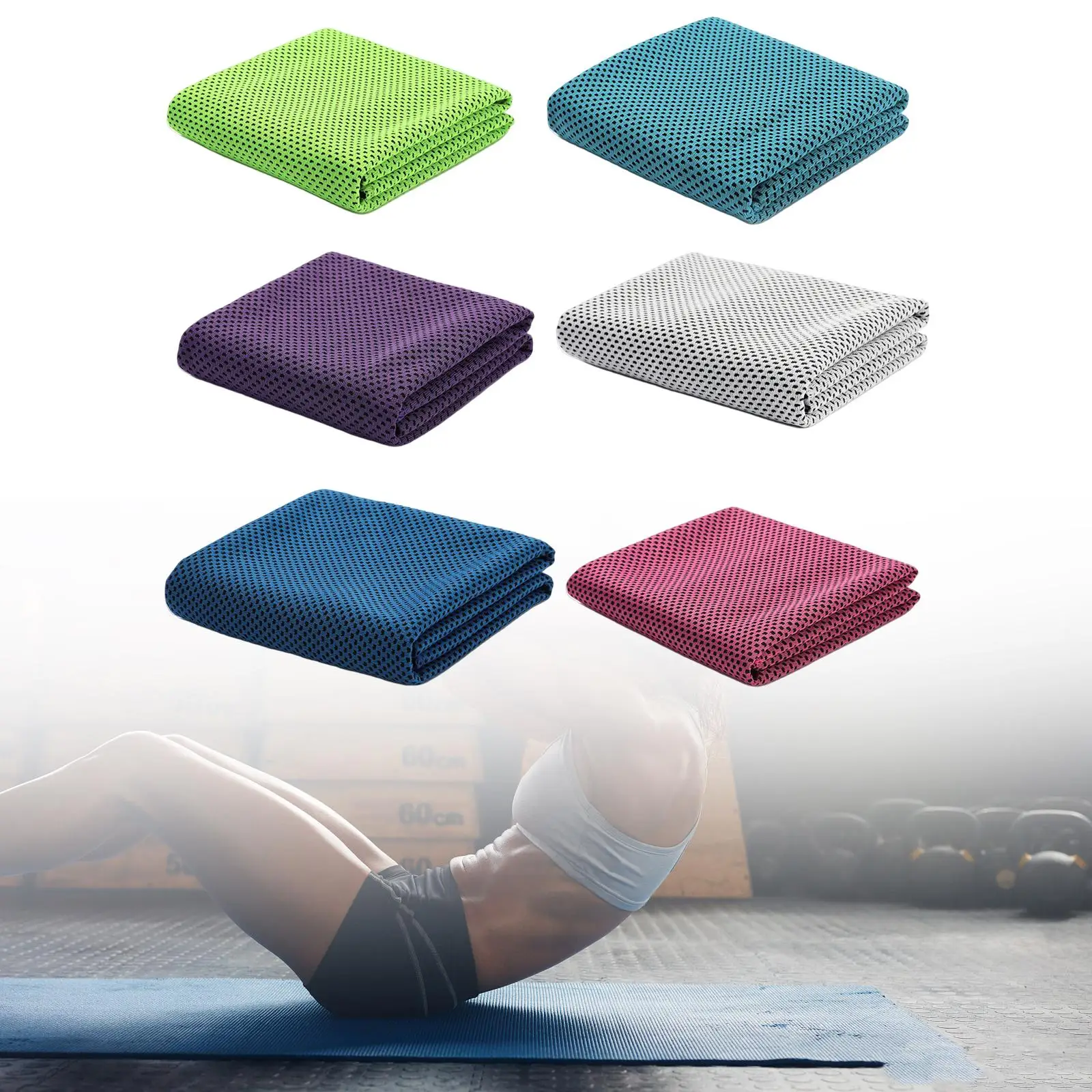 6 Pieces Cooling Towel Neck Wrap Ice Towel for Fitness Workout Outdoor