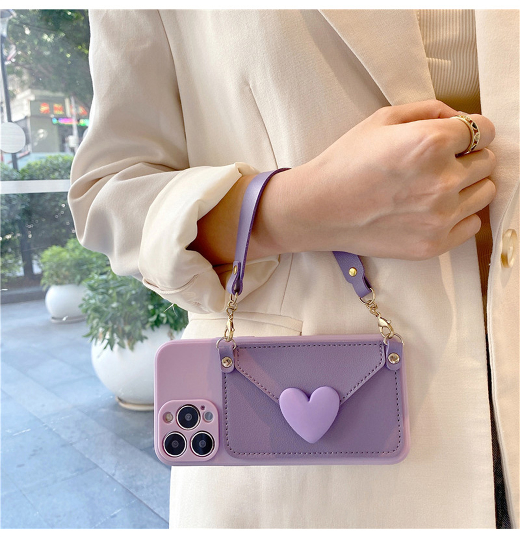 For IPhone 11 Pro Max Case Wallet With Strap For Women,Crossbody...