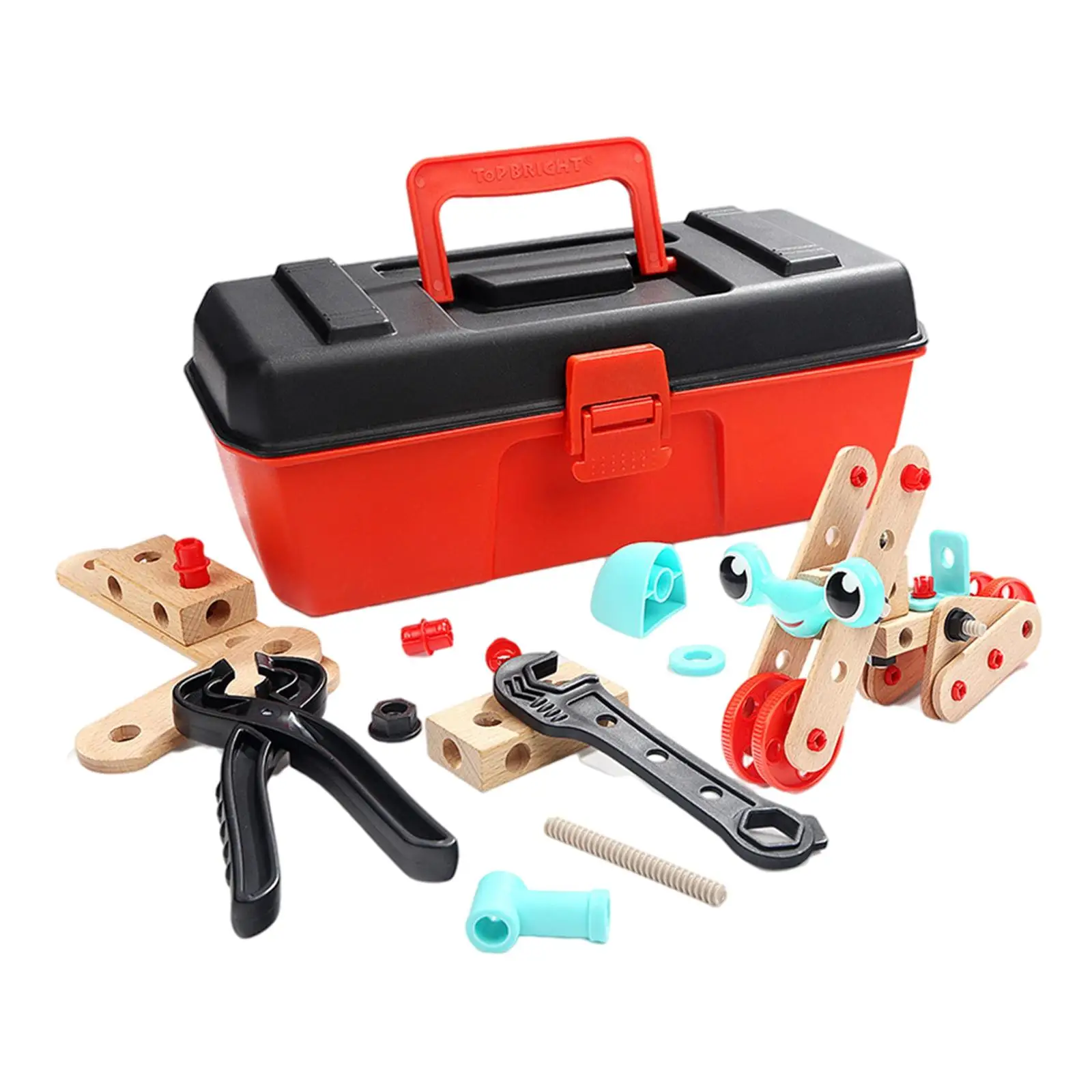 Kids Wooden Toolbox Toys Educational Toys Disassembly Screw Assembly