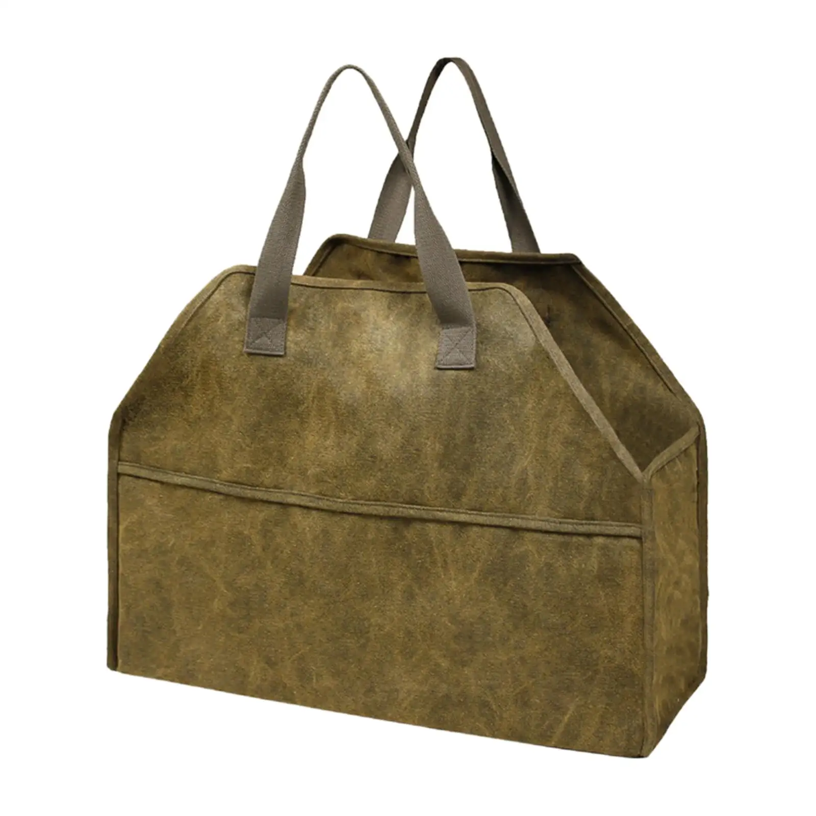 Firewood Carrier Bag Carrying Wood Storage Tote for Holding Twigs Camping
