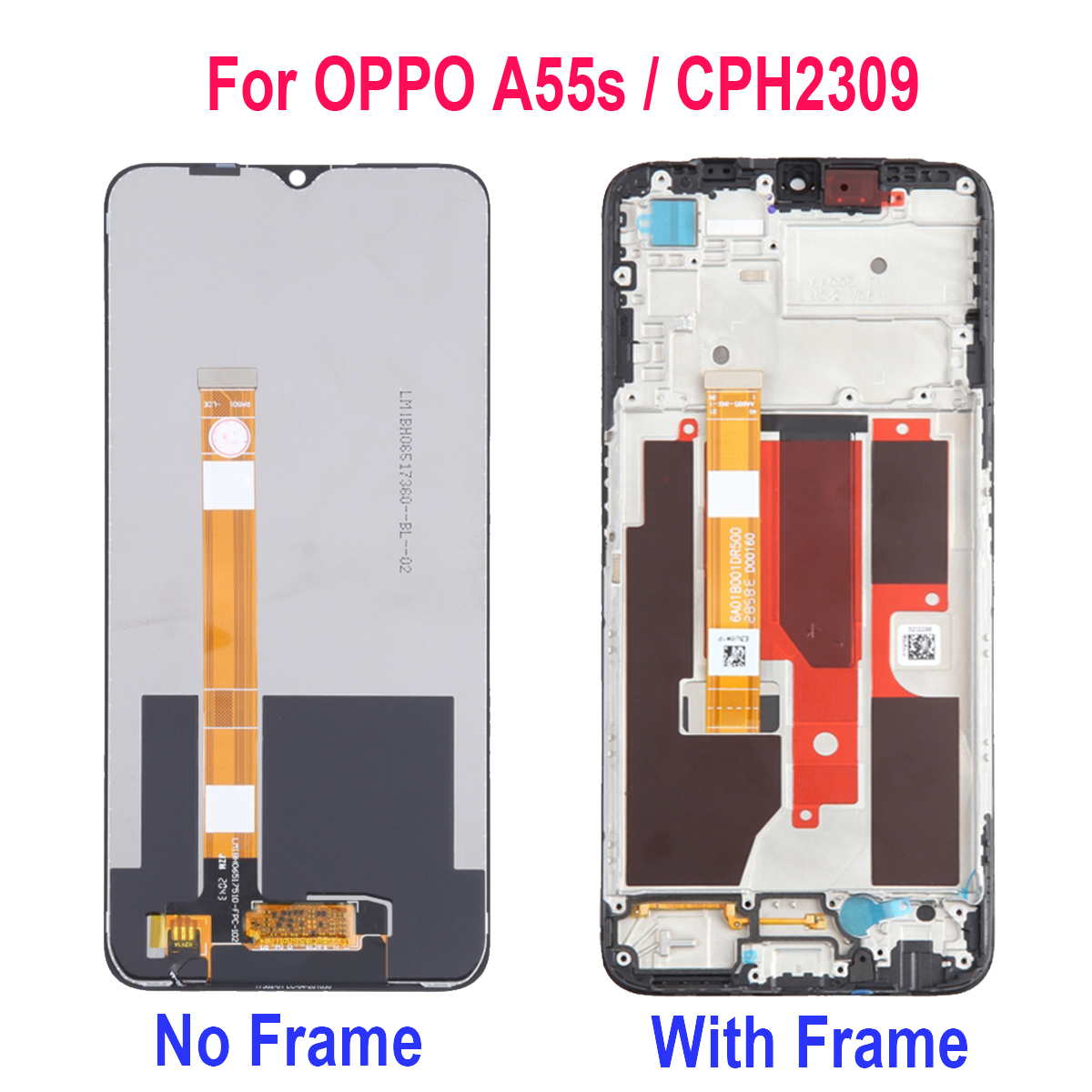 Для OPPO A55 A55s CPH2309 CPH2325 PEMM00 PEMM20 PEMT00 PEMT20 ЖК-дисплей  кодирующий преобразователь сенсорного экрана в сборе 4G Версия