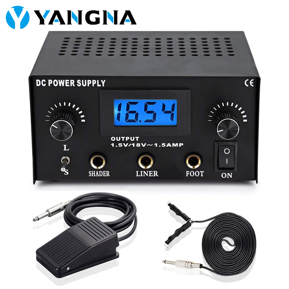 Best of YANGNA Professional Tattoo Power Supply Kit Dual Outpute LED Digital Display Tattoo Power For Rotary & Coil Tattoo Machine Reviews & Tips