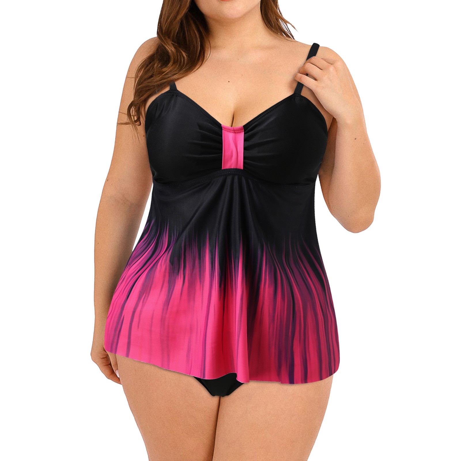 cheap plus size tankini sets