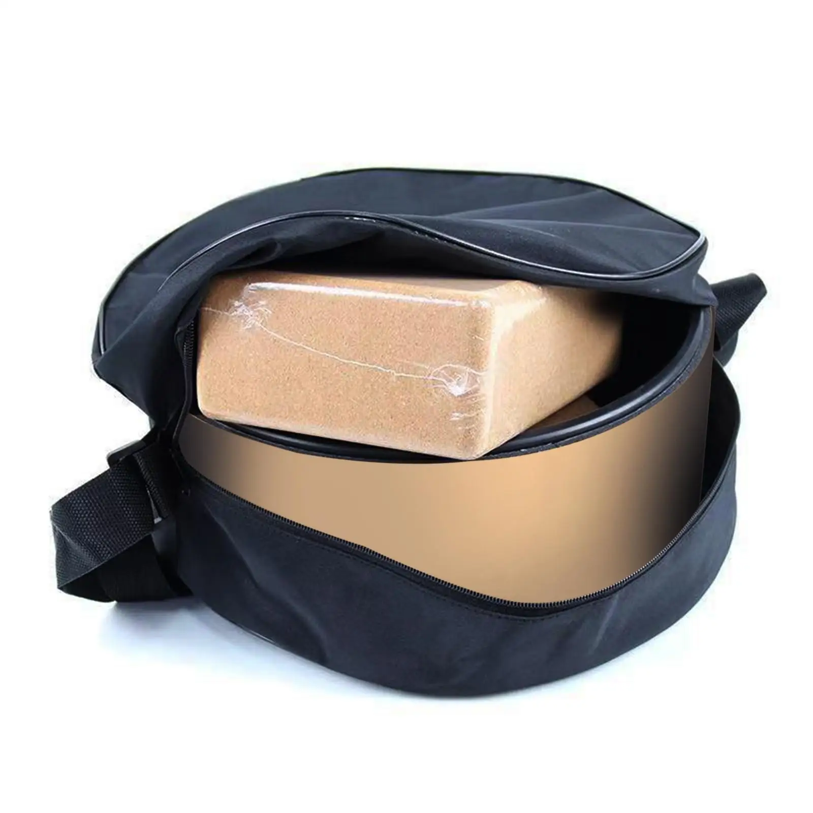 Full Zip Yoga Wheel Bag Strong Load Bearing Waterproof Yoga Wheel Bag Wear Resistant Pockets Stable Yoga Circle Nylon Durable