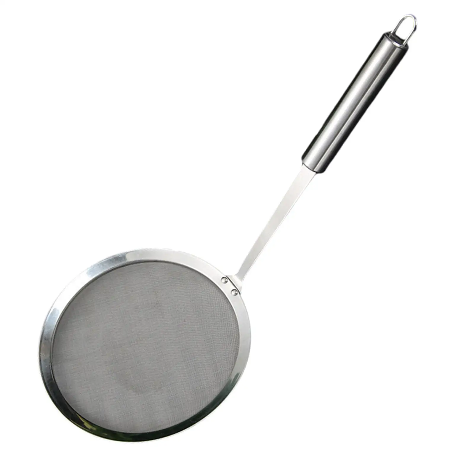 Stainless Steel Skimmer Spoon Kitchen Cooking Tool Fine Mesh Food Strainer Oil Filter for Grease Cooking Frying Gravy Baking