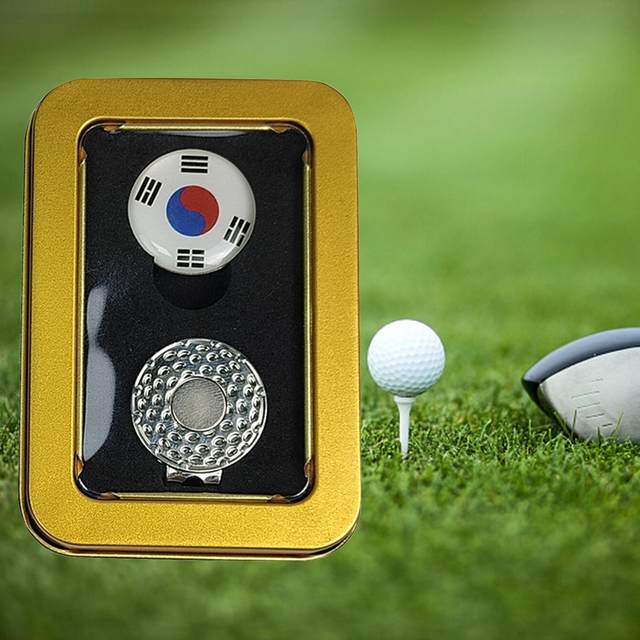 Custom Golfers Ball Marker Hat Clips, Golf Accessories