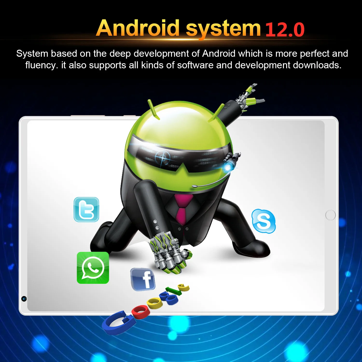 Tablet PC K10 12 Core 12GB RAM 640GB ROM Pad 8 Inch 7800mAh Android 12 Google Play 32MP WIFI 5G Send Keyboard Dual SIM Tablette latest tablets