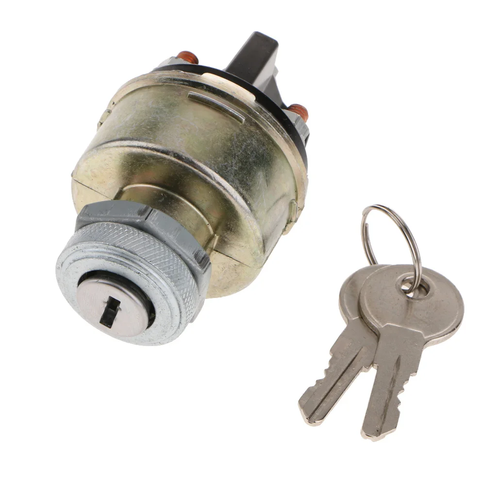 Universal Car Van Truck Tractor Ignition Switch with 2 Keys For 4 Position