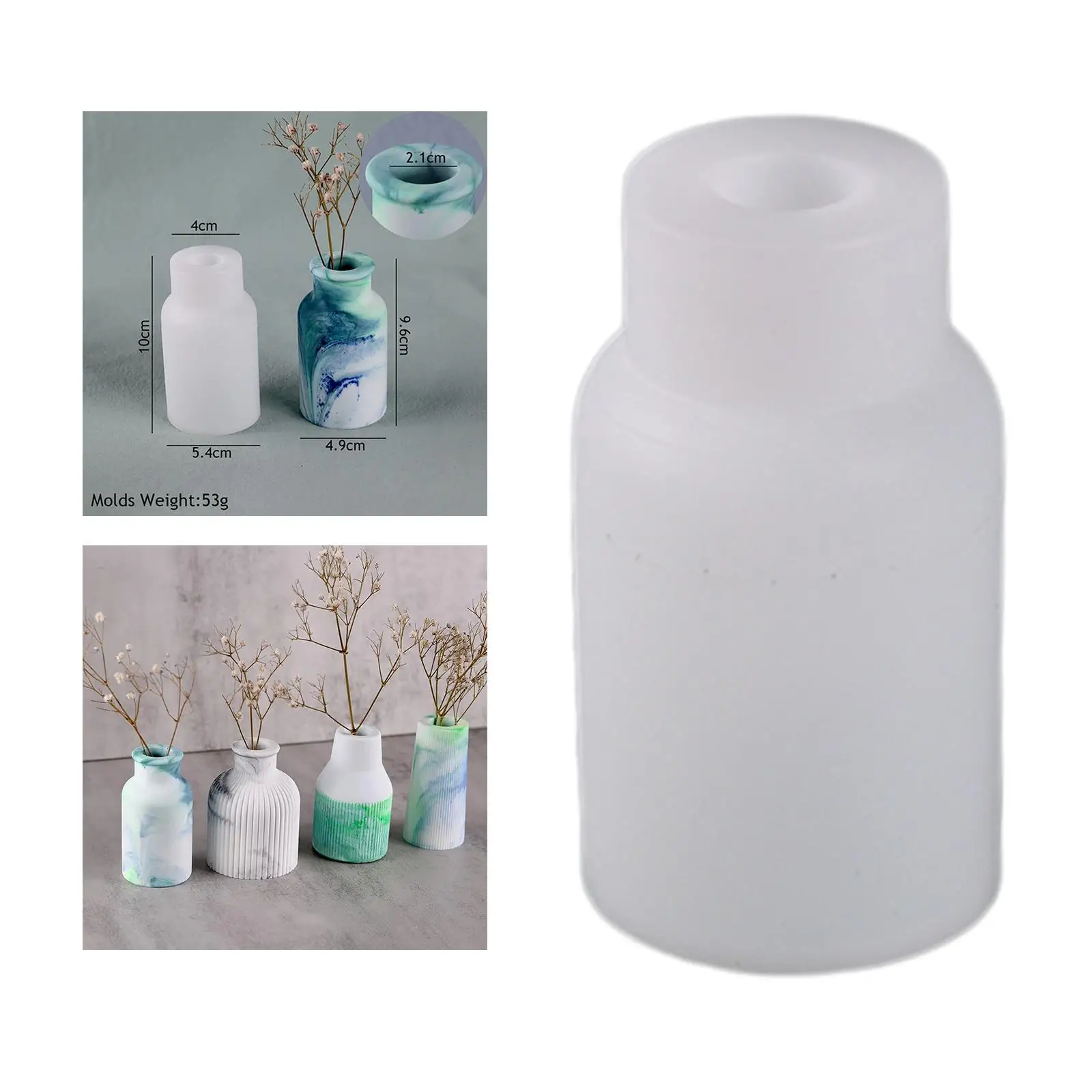 Resin Casting DIY Tool Epoxy Polymer Bud Vase Clay Soap Vase Silicone Mould