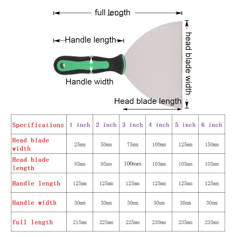 para juntas espátula multiferramentas pintor raspador cabo de plástico