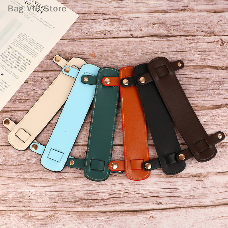 New 1pc PU Bag Strap Decompression Shoulder Pads Handle Fixing Clip Bag Accessories Wide Bag Strap Shoulder Rest