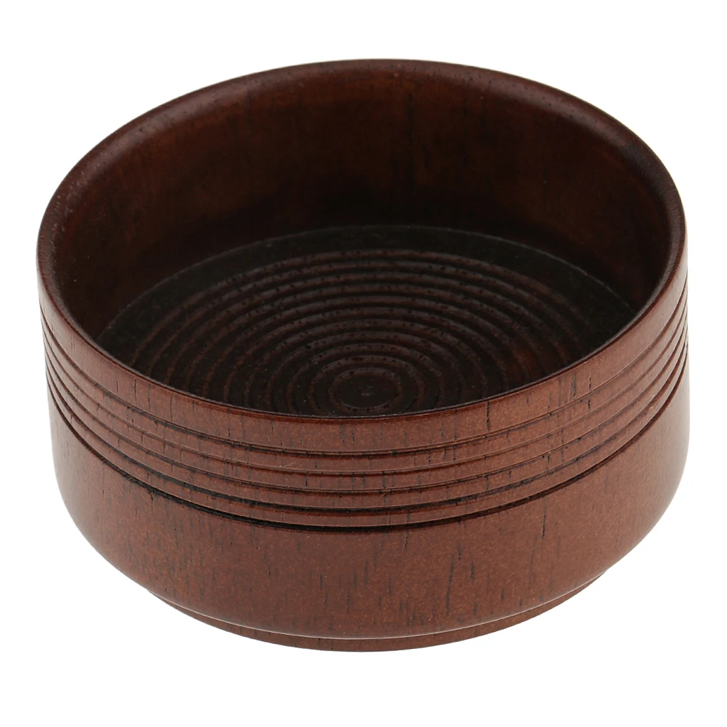 Wooden Shaving Bowl Mug Round Shaving Soap Cleaning Tool