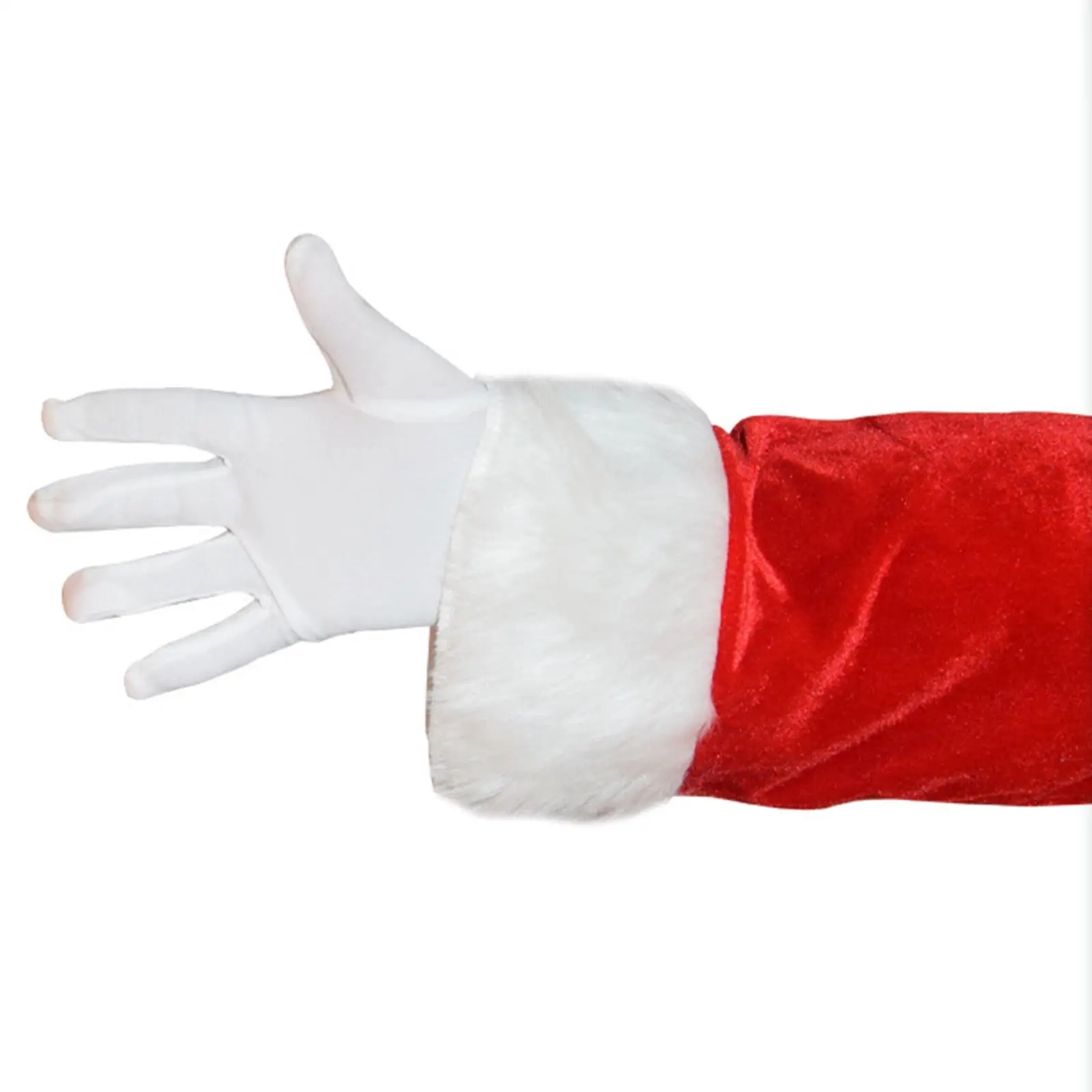 10Pcs Santa Claus Costume Gift Bag Santa Claus Hat Gloves Men Xmas suits Set for Party Xmas Holidays Clothing Accessory Carnival