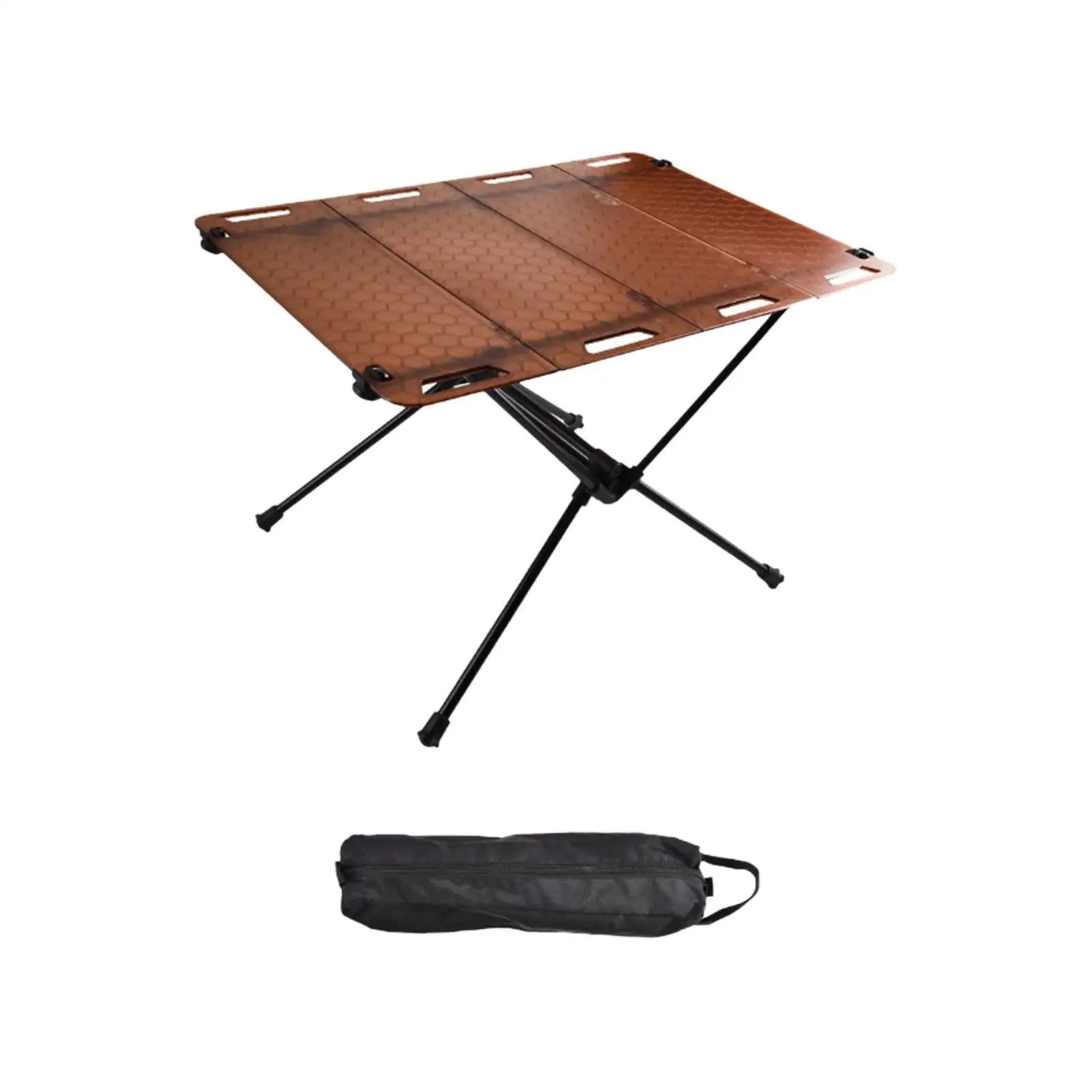 Folding Camping Table with Hole for Hanging Furniture Outdoor Table Portable Desk for Travel Backpacking Picnic Patio Hiking