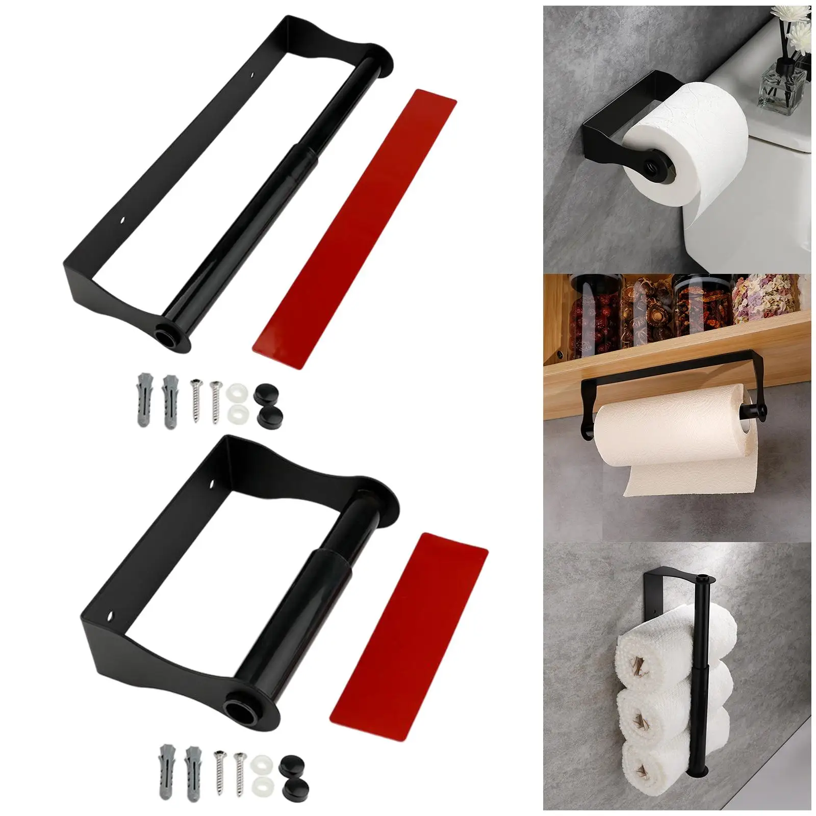 Stainless Steel Tissue Roll Holder Hangers Wall Mounted for RV Bathroom Home