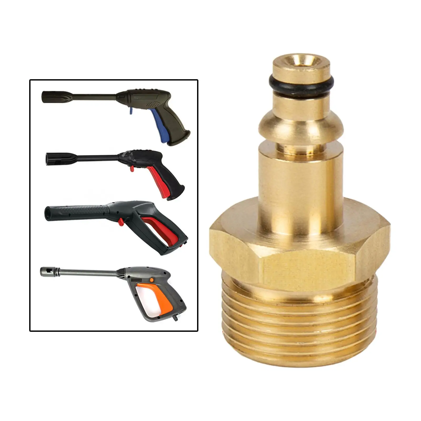 Pressure Washer Hose Converter Adapter Kit Brass for  Pressure Washer