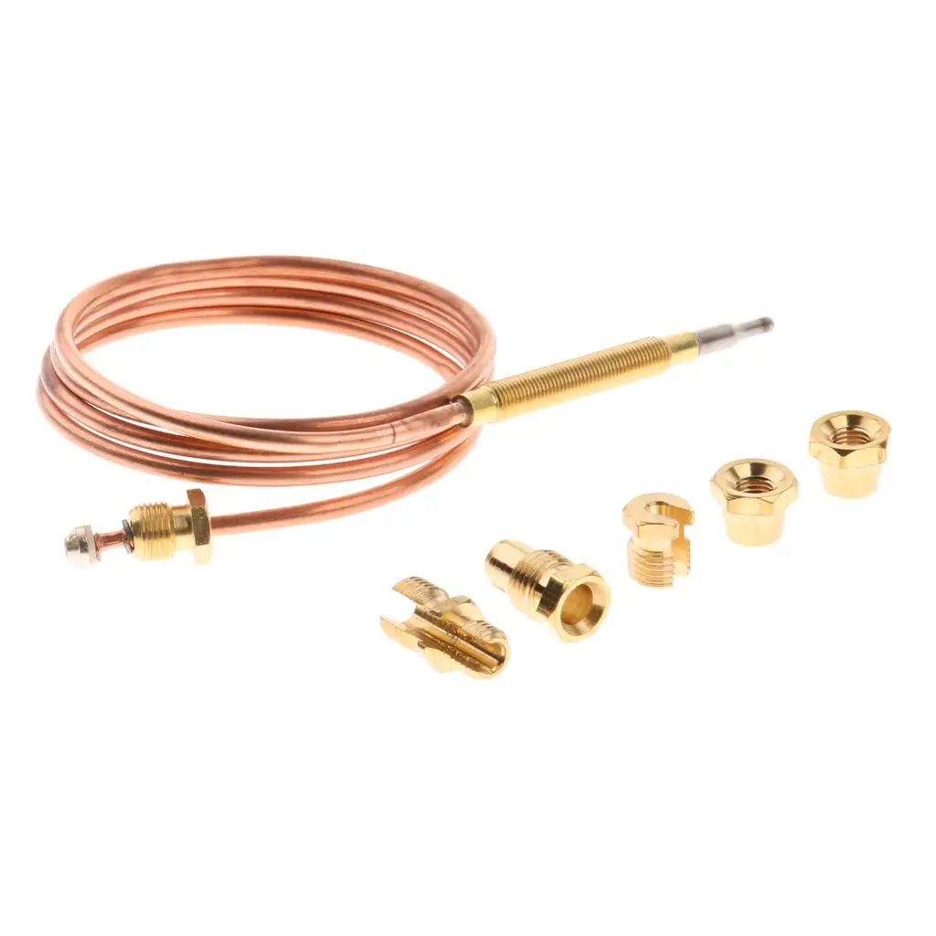 90cm Thermocouple Replacement Set for Gas Furnaces Boilers Water Heaters