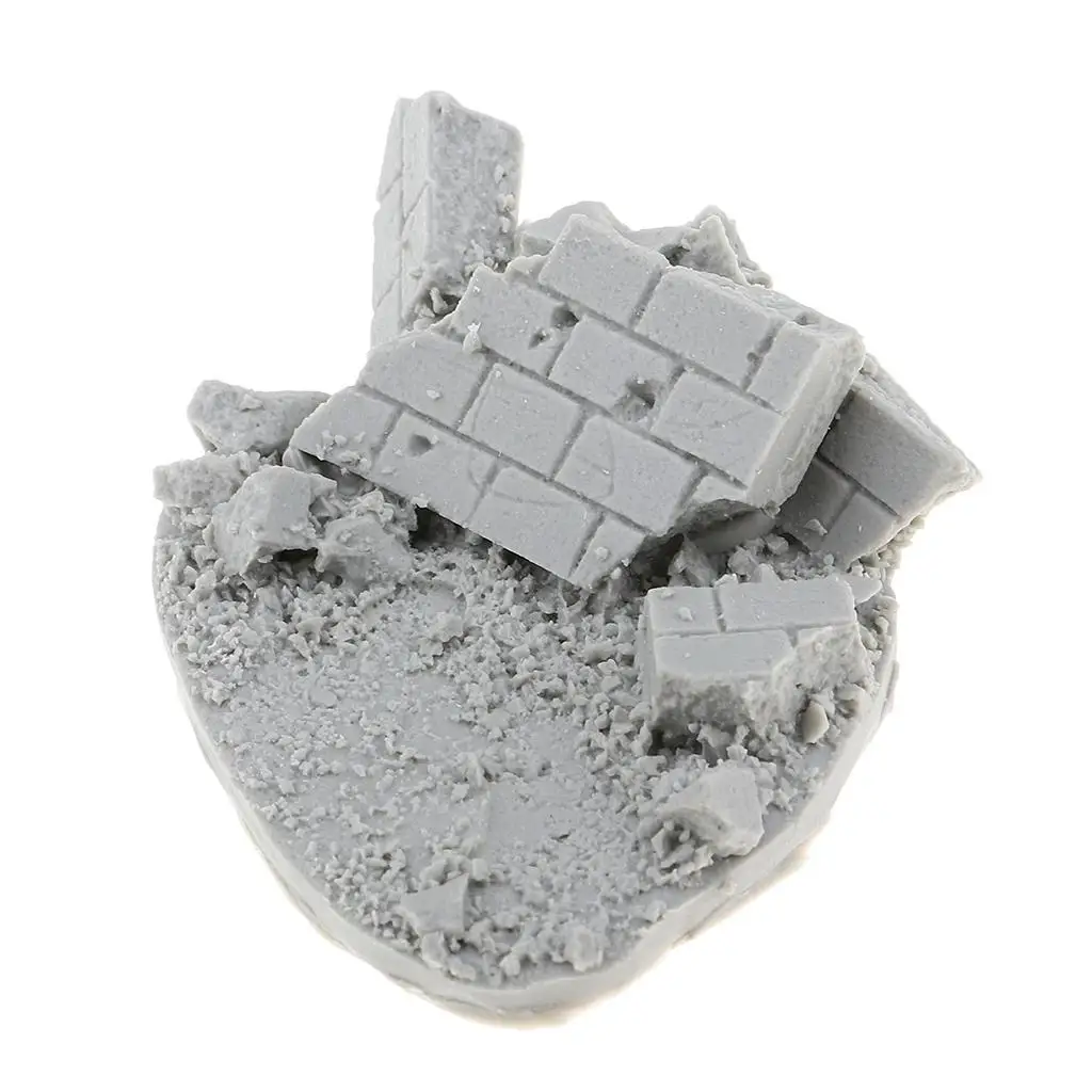 1/35 Resin Unpainted Battle Ruins War  Mini Model for  Fans Gift