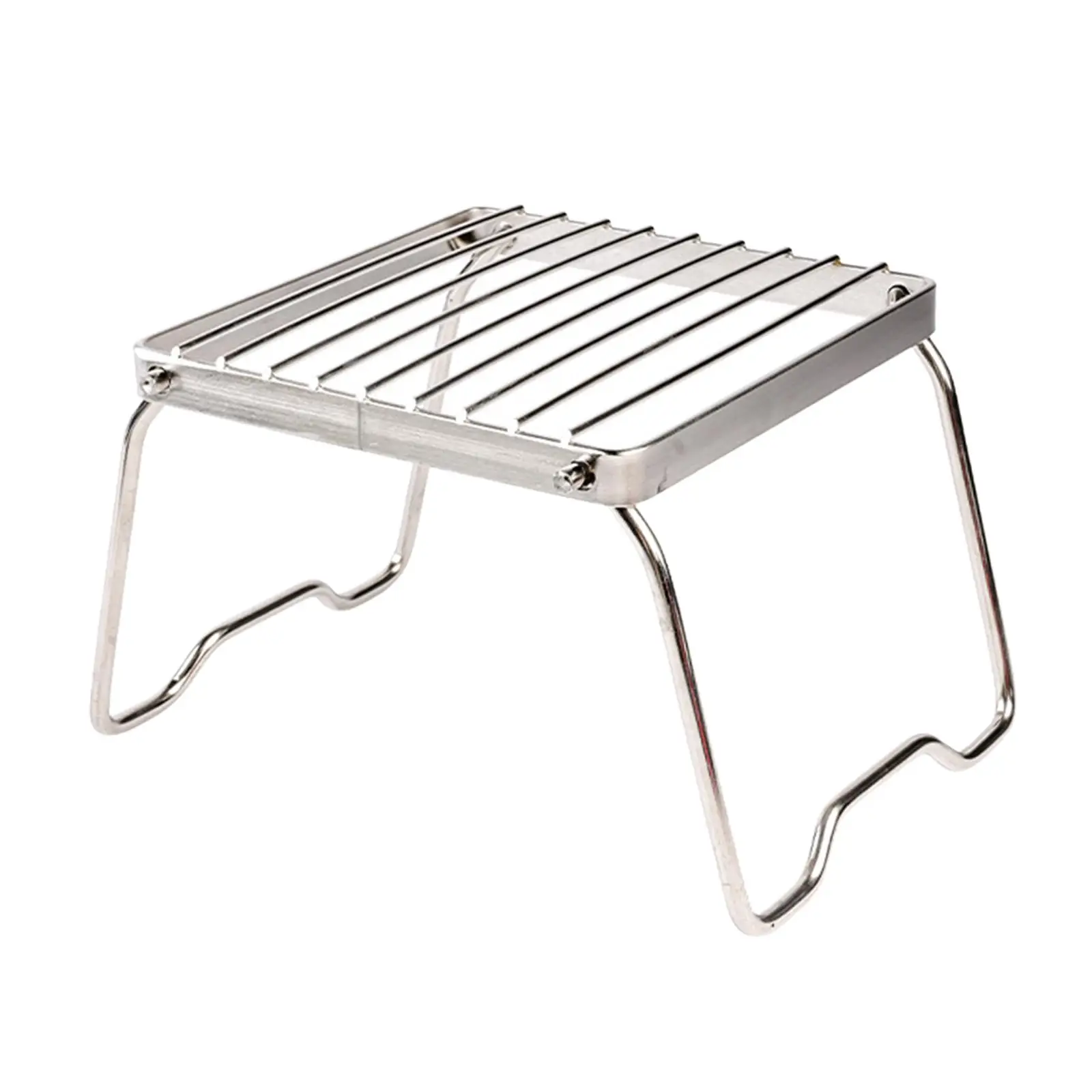 Folding Campfire Grill No Need Installation Cookware Roasting Rack Burner Support for Backyard Outdoor Camping Cooking Travel