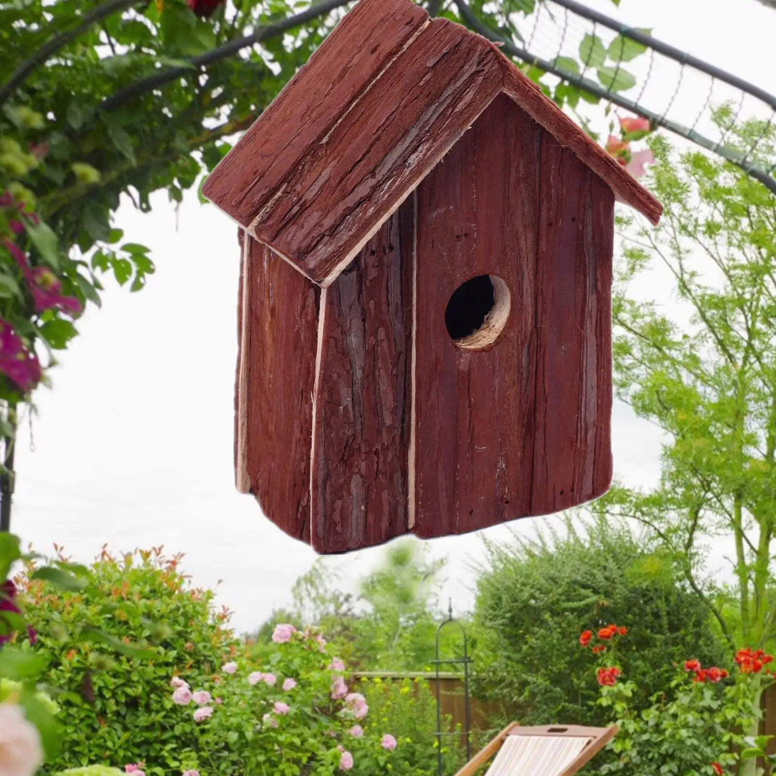 Hummingbird Houses Durable Sturdy Creative Wood Birds House Bird House Room for Yard Backyard Outside Garden Hummingbirds