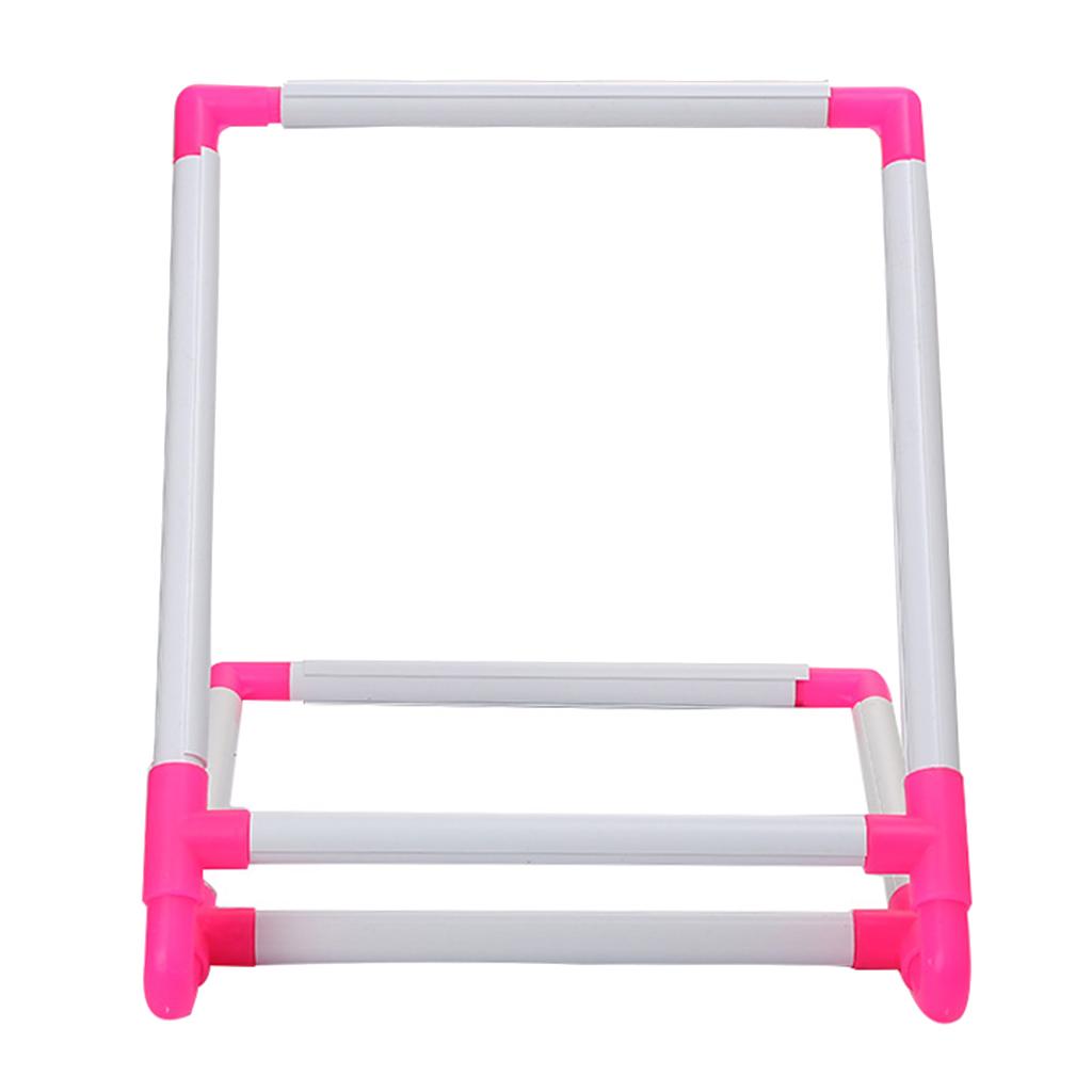 Description Picture 3 of itemRectangle Plastic Clip Embroidery Frame Hoop Stand Holder Easy Operation Cross Stitch Supplies - 30x25x20cm