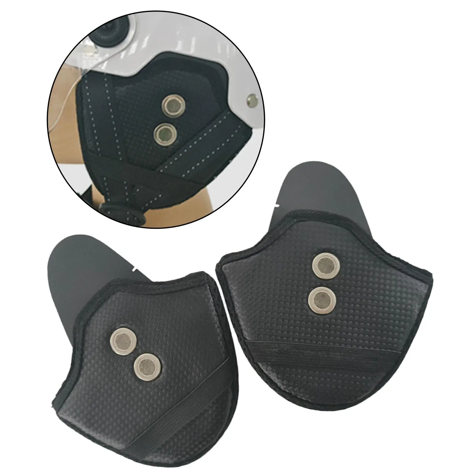 2x Helmet Earmuffs Detachable Ear Protectors wind blocks Helmet Side Covers