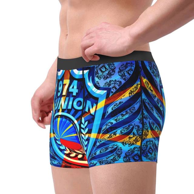 Fashion Reunia Island 974 Luxury Boxers Shorts Underpants Men's Comfortable  Fleur De Lys Briefs Underwear