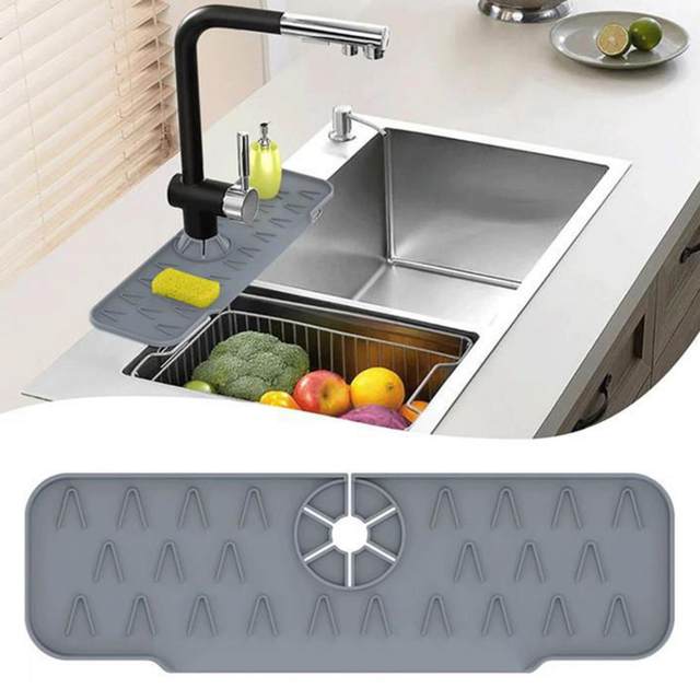 Kitchen Faucet Splash Catcher Mat Vintage Soft Diatom Mud Drain Pad Super  Absorbent Quick Dry Mat Sink Faucet Draining Mat - AliExpress