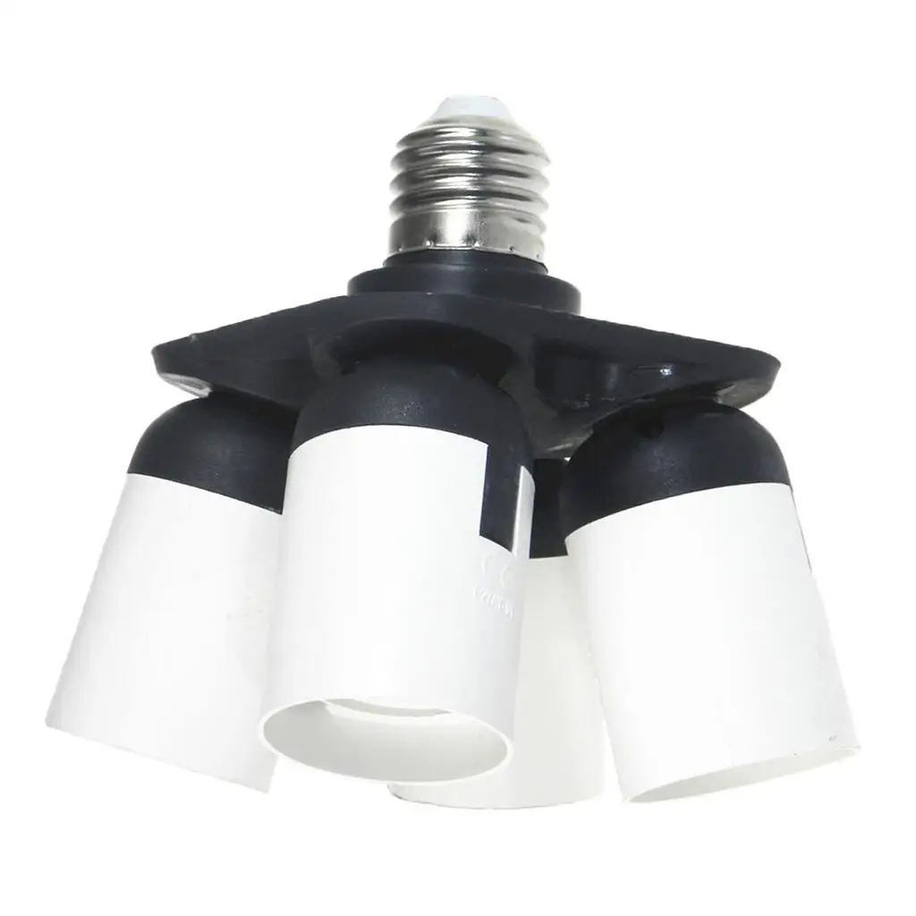  E27 to E27 LED Lamp Bulbs Socket Splitter Adapter Holder For  