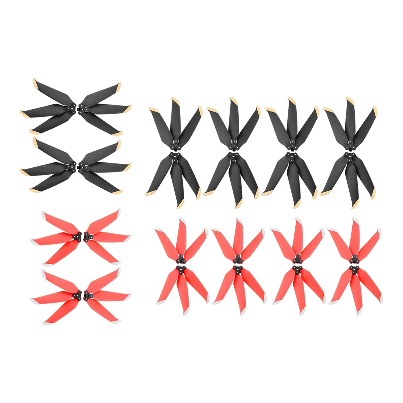 Low Noise Propellers Three Foldable Noise Reduction Props Strong Pulling Force Silent for /  