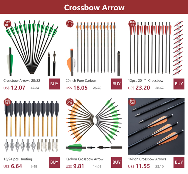 Frecce Per Balestra ELONG OUTDOOR - Alluminio, Punta Acciaio, 6.3 Pollici, Per Caccia E Bersaglio - Foto 5