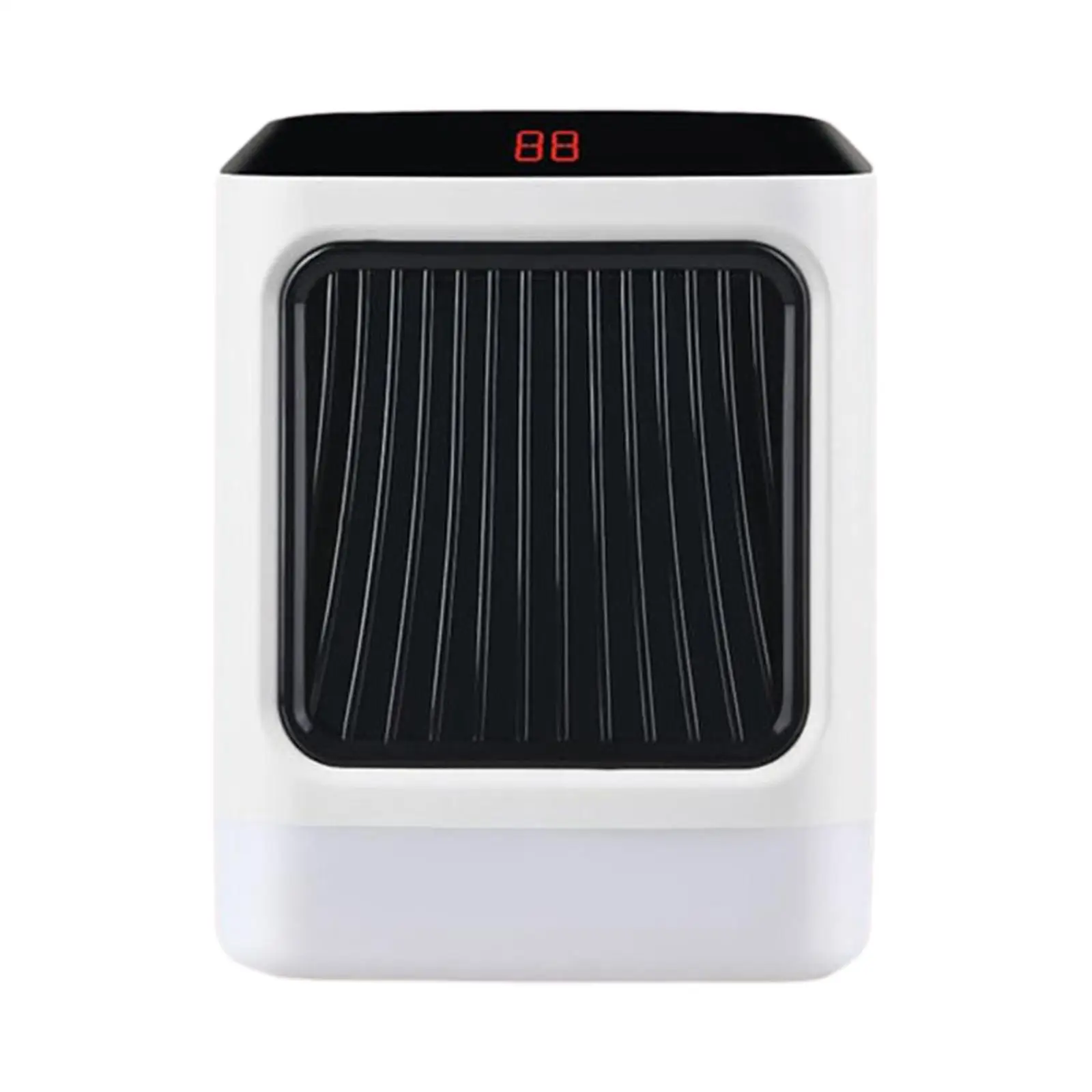 Portable Electric Heater Thermostat Night Light Timer Fast Heating 800W Fan Heater for Desk Indoor Use Office Bedroom Home