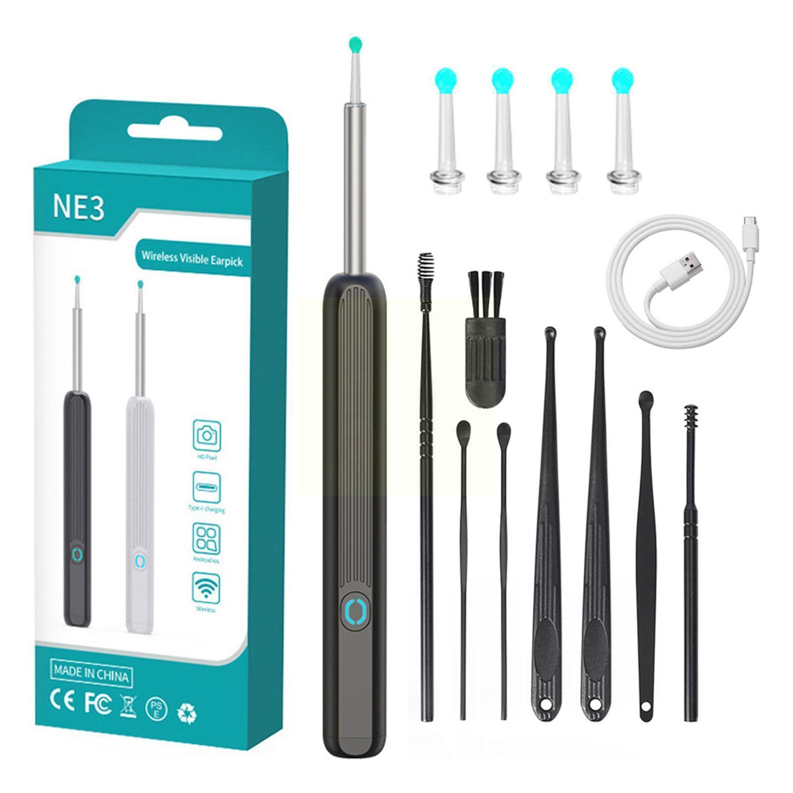 Best of Wireless Smart Visual Ear Cleaner Otoscope Ear Wax Cleaning Ear Camera Removal Ear Kit NE3 With Endoscope Sticks Kit Tool O J0K8 Reviews & Tips