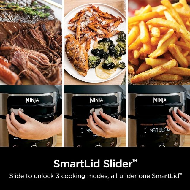 Ninja OL501 Foodi 6.5 Qt. 14-in-1 Pressure Cooker Steam Fryer with  SmartLid, that Air Fries, Proofs & More, with 2-Layer Capaci - AliExpress