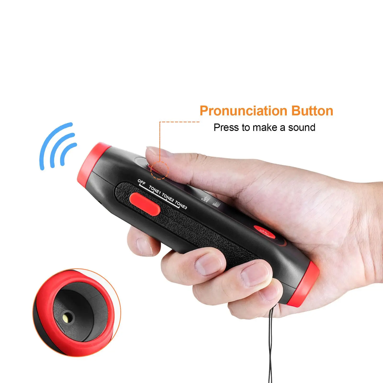 Portable Handheld Electric Whistle 3 Sound for Coaches Referee Cheerleading