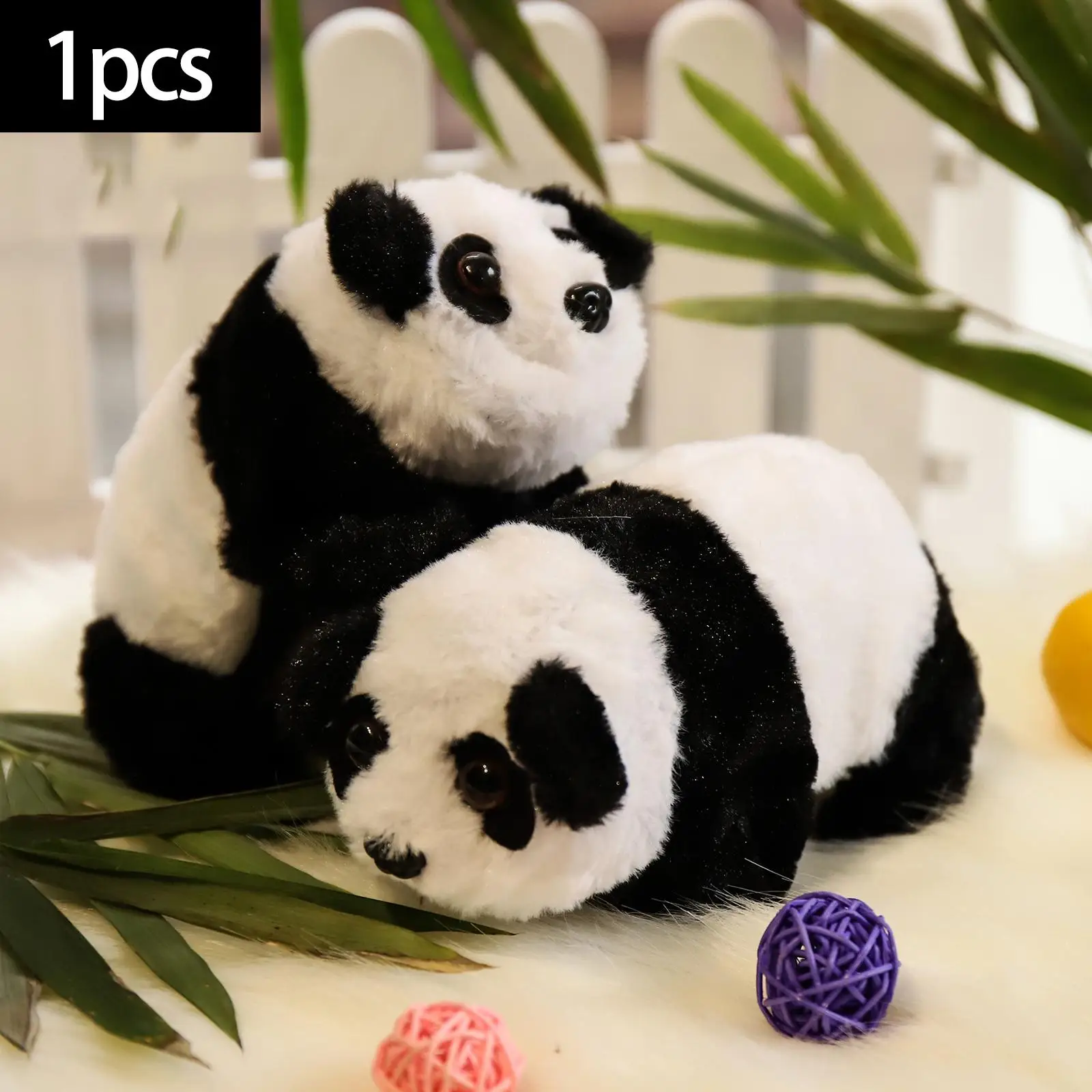 Panda Doll Toy Plush Stuffed Animal Appease Toy musical Gift Interactive Play Cute Children`s Baby Toy