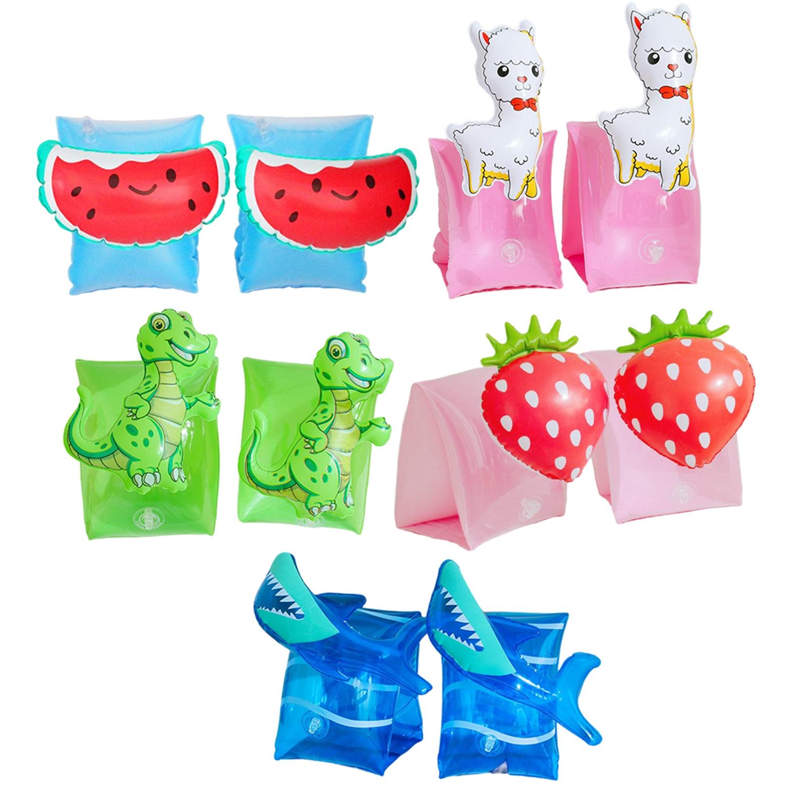 2Pcs Inflatable Kids Arm Bands Swim Floats Tube Child Pool Wear Sleeves