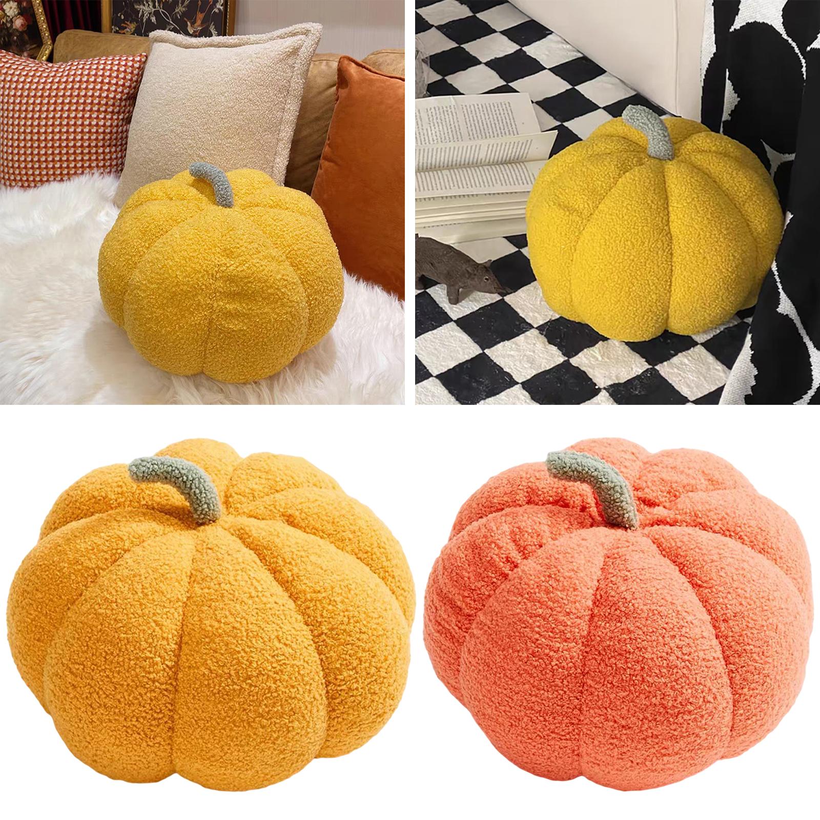 Cute Pumpkin Pillow Plush Toy Stuffed Decor Companion Gift PP Cotton Chubby Sleeping Pillow for Children Christmas Girls Office