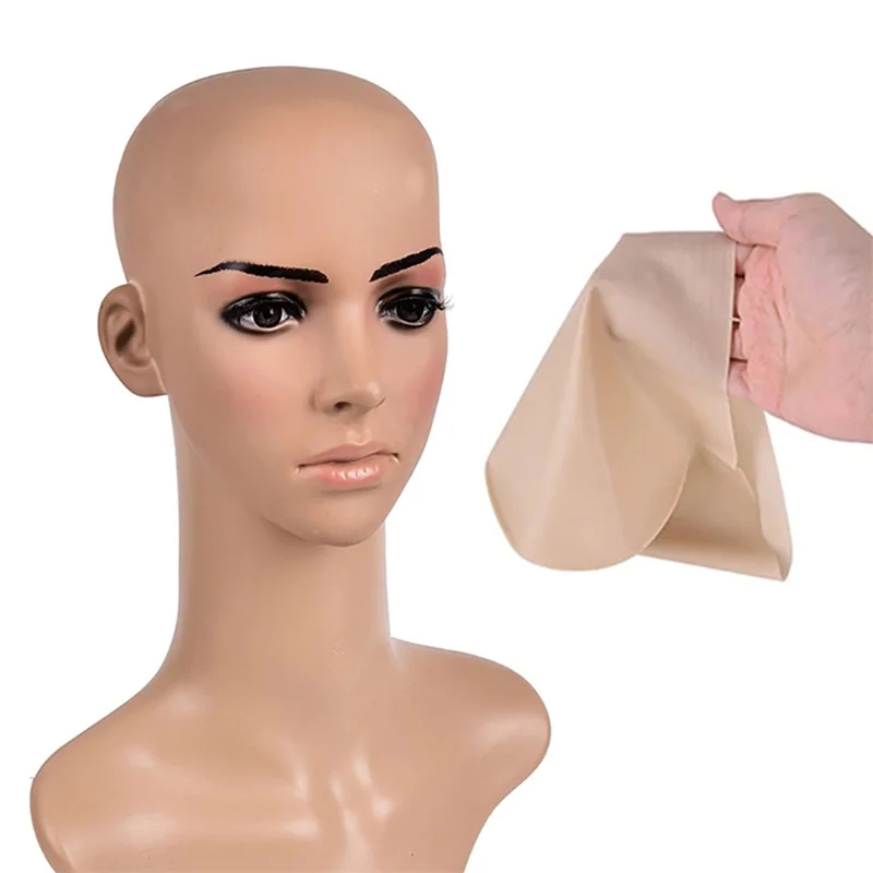 Best of 1Pcs Light Shade Bald Cap Funny Latex Skin Fake Bald Head Unisex Fancy Film Party Dress Skin Head Wig Cap Latex Mask Hat Beauty Reviews & Tips