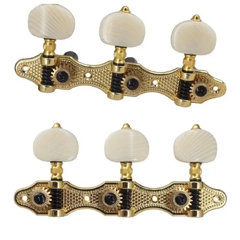 2x Guitars Tuning Pegs 3L3R Machine Heads Tuning Pegs Tuning Key Set Replacement Accessories Repair Kit for Acoustic Guitars