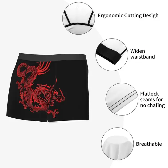 Custom Golden Fucanglong Chinese Dragon Underwear Men Stretch Asian  Folklore Mythology Boxer Briefs - AliExpress