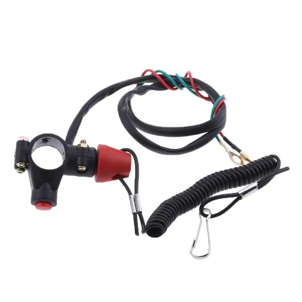 7/8 `` New ATV outboard motor stop safety kill switch tether