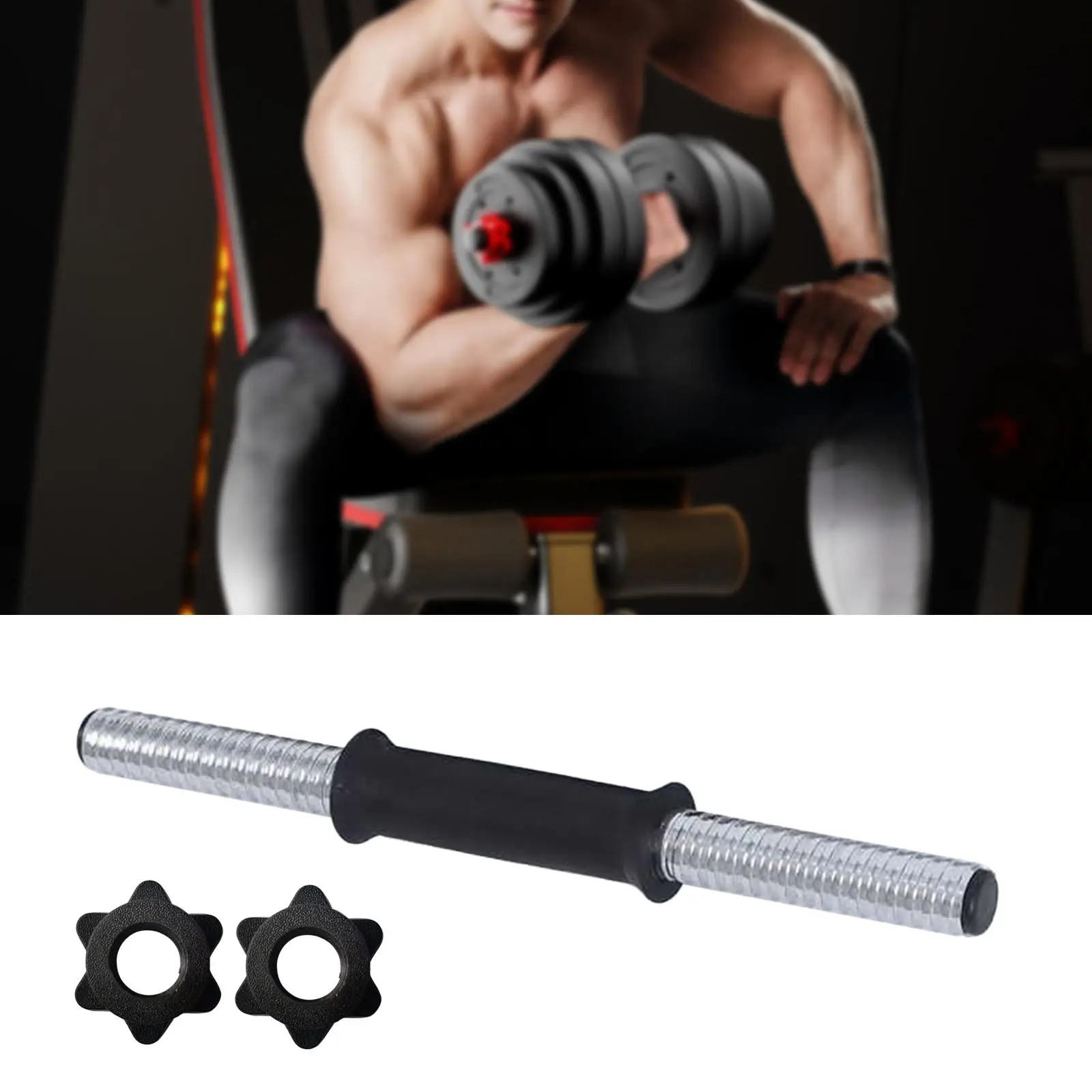 Dumbbell Bar Dumbbell Accessories Dumbbell Extension Bar Strength Training for Exercise Muscle Building Sport Barbells Training